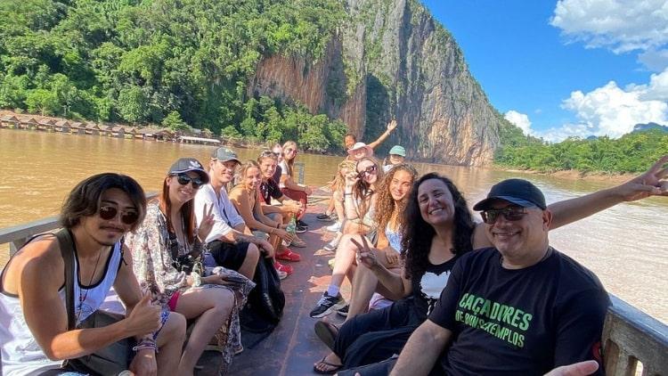 Pak Ou Caves and Kuang Si Waterfalls Tour Exclusive Private Tour from Luang Prabang