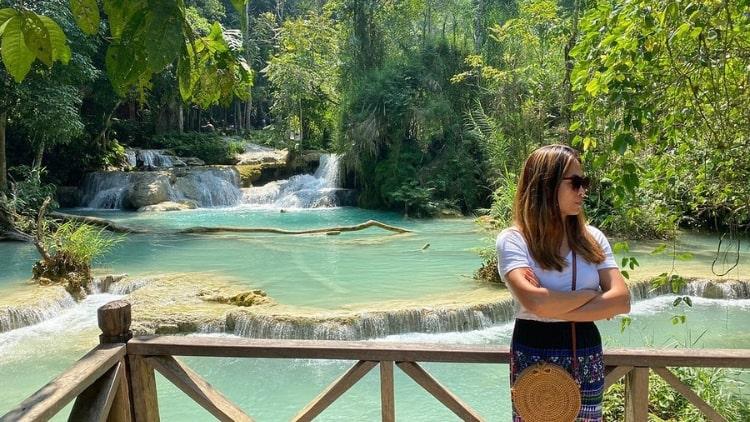 Pak Ou Caves and Kuang Si Waterfalls Tour Exclusive Private Tour from Luang Prabang
