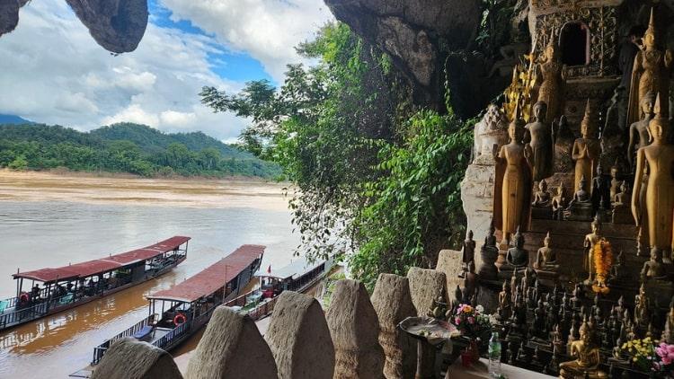 Pak Ou Caves and Kuang Si Waterfalls Tour Exclusive Private Tour from Luang Prabang
