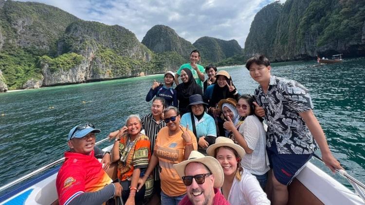 Phi Phi Islands and Sunset 4 Island Small Group Tour from Krabi Scenic Escape