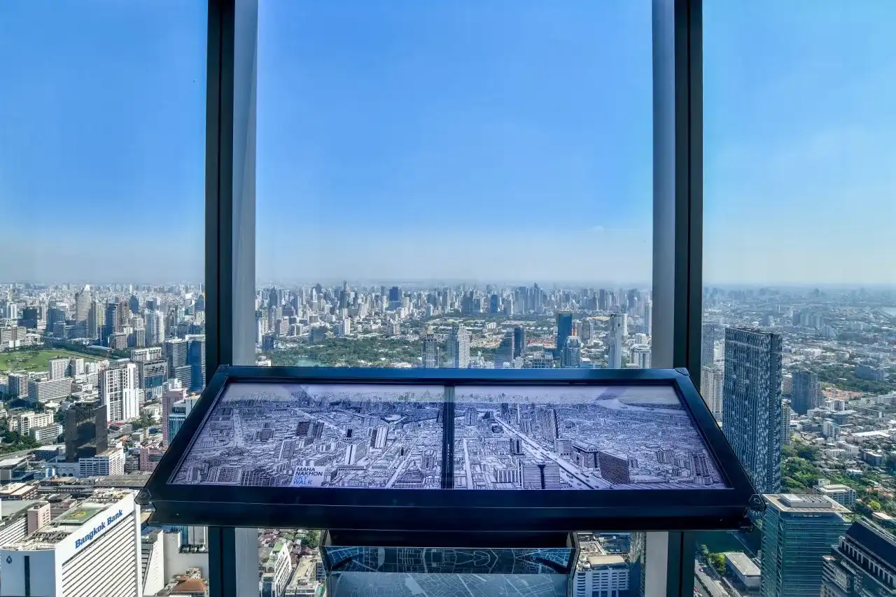 Ultimate Mahanakhon SkyWalk Rooftop and Deck Day View Ticket