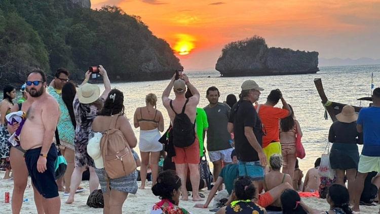 Amazing Krabi 7 Islands Sunset Tour with BBQ Dinner by Speed Boat